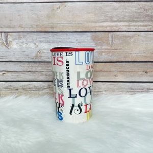 Starbucks Love 12oz Ceramic Double Wall Insulated Coffee Cup